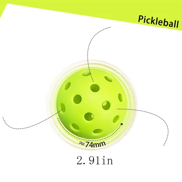 Durable TPE Pickleballs With 26 Or 40 Holes For Outdoor Play - Durable TPE Pickleballs With 26 Or 40 Holes For Outdoor Play - Image 1 of 3
