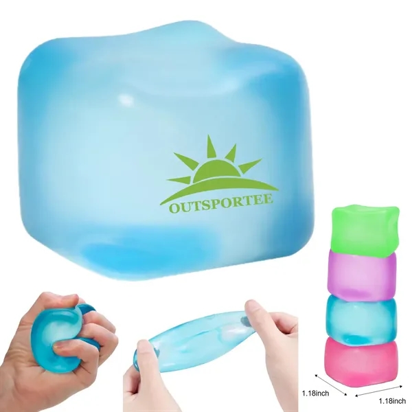 Ice Cube Stress Ball Squishy Anxiety Relief Fidget Toy - Ice Cube Stress Ball Squishy Anxiety Relief Fidget Toy - Image 0 of 5
