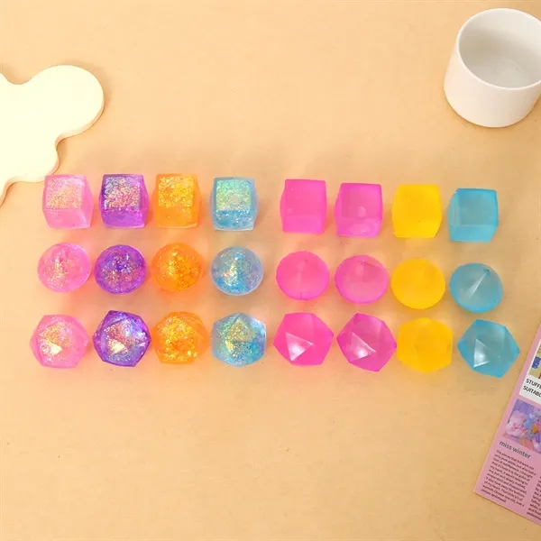 Ice Cube Stress Ball Squishy Anxiety Relief Fidget Toy - Ice Cube Stress Ball Squishy Anxiety Relief Fidget Toy - Image 5 of 5