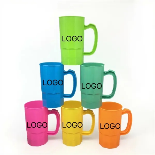 14 OZ Colorful PP Material Stein - 14 OZ Colorful PP Material Stein - Image 0 of 6