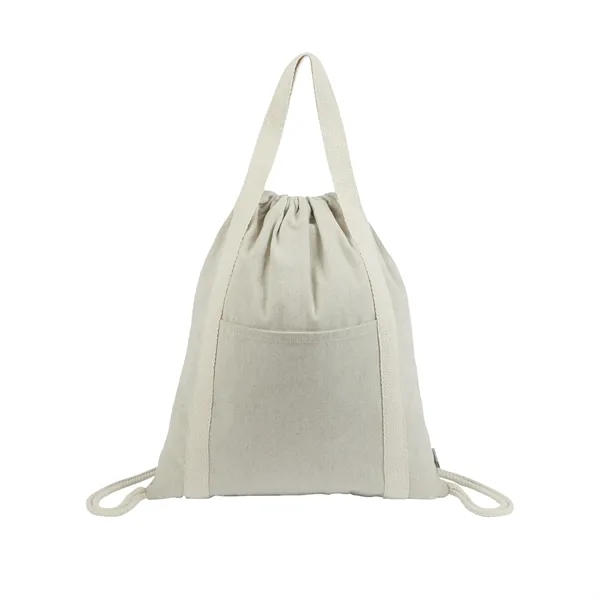 Renew II 9 oz. Recycled Cotton Drawstring Bag - Renew II 9 oz. Recycled Cotton Drawstring Bag - Image 8 of 18