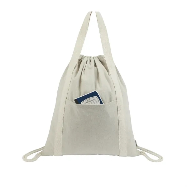 Renew II 9 oz. Recycled Cotton Drawstring Bag - Renew II 9 oz. Recycled Cotton Drawstring Bag - Image 10 of 18