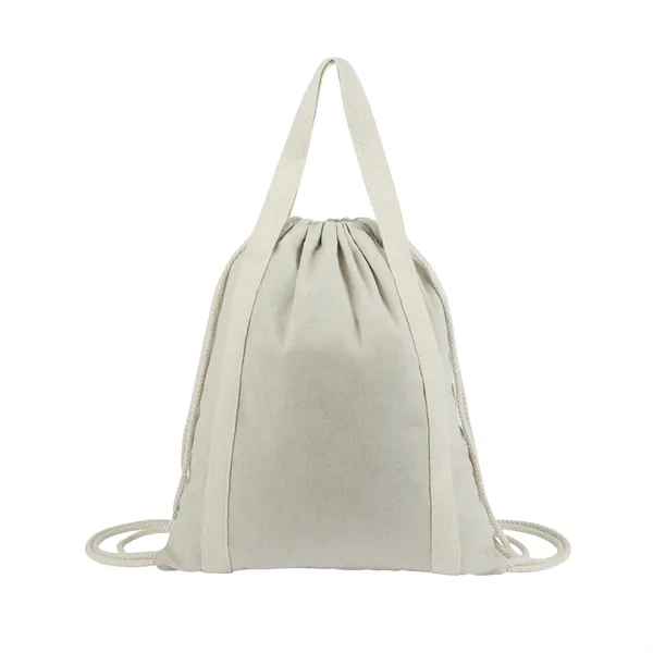 Renew II 9 oz. Recycled Cotton Drawstring Bag - Renew II 9 oz. Recycled Cotton Drawstring Bag - Image 12 of 18