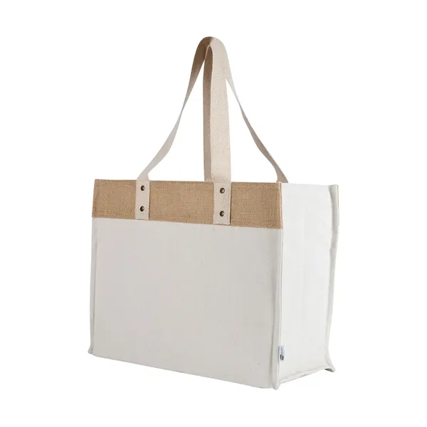 Sophia Canvas Tote With Jute Trim - Sophia Canvas Tote With Jute Trim - Image 11 of 17
