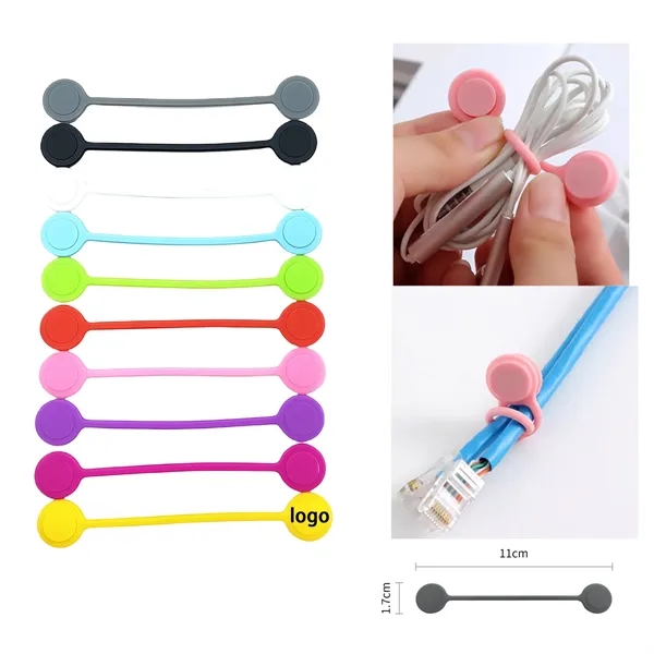 Silicone Magnetic Cable Organizer Strap - Silicone Magnetic Cable Organizer Strap - Image 0 of 1