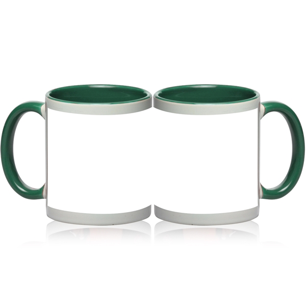 11 oz. Bright Two-Tone Sublimation Custom Mug - 11 oz. Bright Two-Tone Sublimation Custom Mug - Image 2 of 5