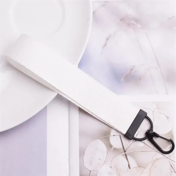 Nylon Wristlet Lanyard Keychain - Nylon Wristlet Lanyard Keychain - Image 6 of 13