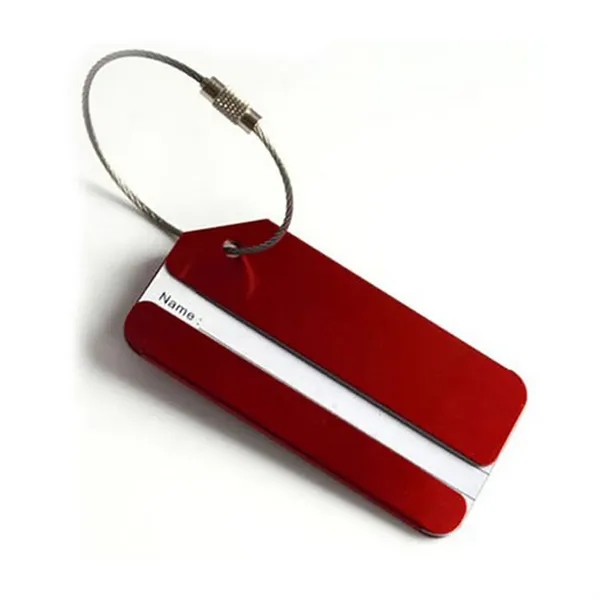 Custom Aluminum Alloy Luggage Tags with Secure Wire Loop - Custom Aluminum Alloy Luggage Tags with Secure Wire Loop - Image 5 of 8