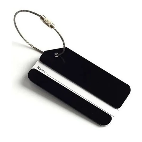 Custom Aluminum Alloy Luggage Tags with Secure Wire Loop - Custom Aluminum Alloy Luggage Tags with Secure Wire Loop - Image 6 of 8