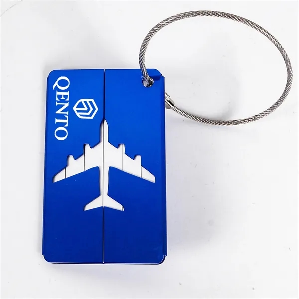 Custom Aluminum Alloy Luggage Tags with Secure Wire Loop - Custom Aluminum Alloy Luggage Tags with Secure Wire Loop - Image 3 of 12