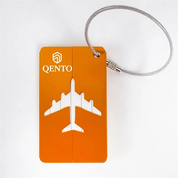 Custom Aluminum Alloy Luggage Tags with Secure Wire Loop - Custom Aluminum Alloy Luggage Tags with Secure Wire Loop - Image 7 of 12