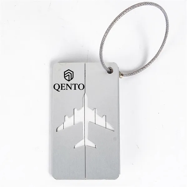 Custom Aluminum Alloy Luggage Tags with Secure Wire Loop - Custom Aluminum Alloy Luggage Tags with Secure Wire Loop - Image 8 of 12