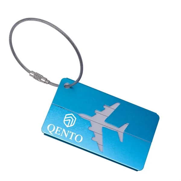 Custom Aluminum Alloy Luggage Tags with Secure Wire Loop - Custom Aluminum Alloy Luggage Tags with Secure Wire Loop - Image 9 of 12