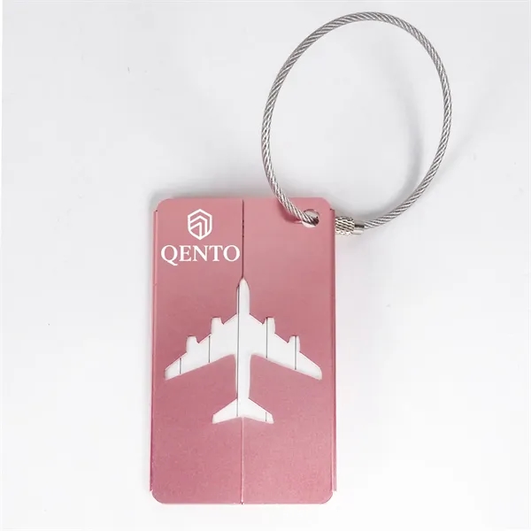 Custom Aluminum Alloy Luggage Tags with Secure Wire Loop - Custom Aluminum Alloy Luggage Tags with Secure Wire Loop - Image 10 of 12
