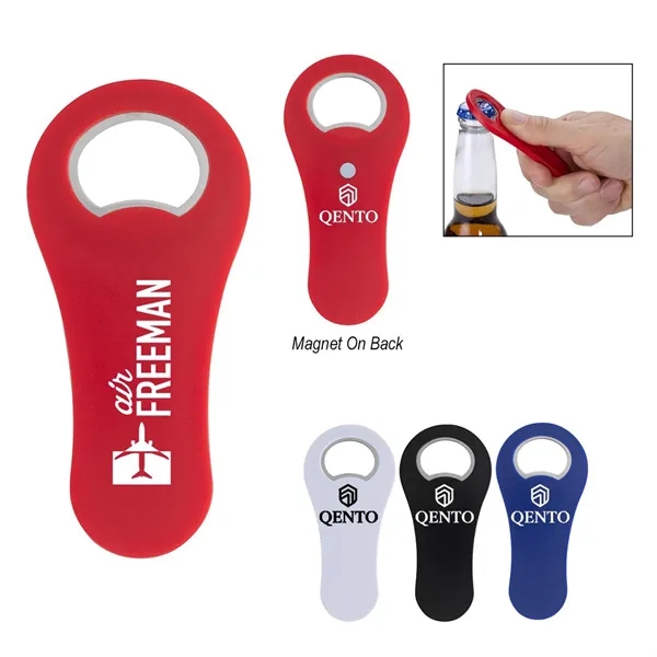 Magnetic Metal Bottle Opener Custom Imprint - Magnetic Metal Bottle Opener Custom Imprint - Image 0 of 2