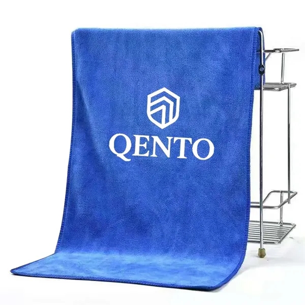 Cotton Velour Beach Towel Custom Logo & Branding - Cotton Velour Beach Towel Custom Logo & Branding - Image 0 of 9