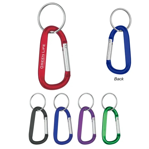 8mm Carabiner With Split Ring - 8mm Carabiner With Split Ring - Image 1 of 11