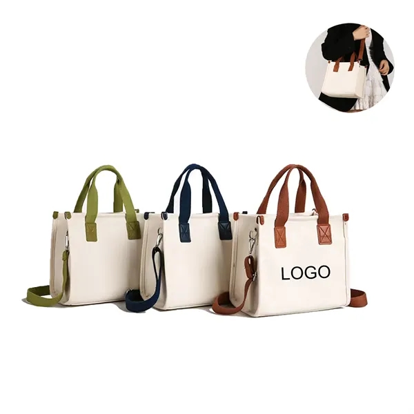 Canvas Tote Bag with Shoulder Strap