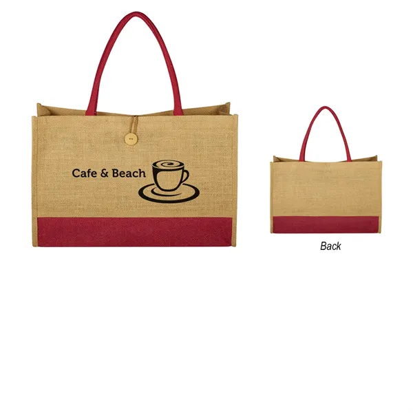 Jute Box Tote Bag - Jute Box Tote Bag - Image 0 of 4