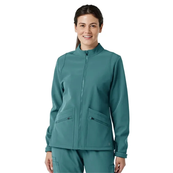 Wink- Layers - Women's Four-Pocket Soft Shell Scrub Jacket - Wink- Layers - Women's Four-Pocket Soft Shell Scrub Jacket - Image 6 of 6