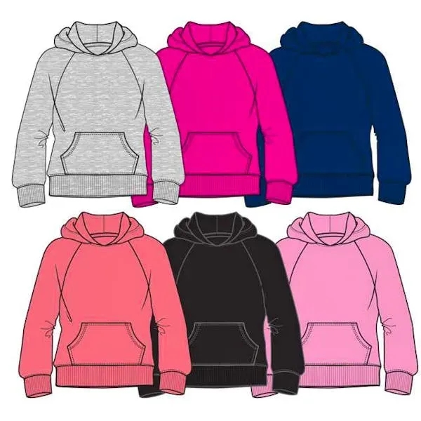 Girls Pullover Hoodies - Size 4-6X Assorted Colors - Girls Pullover Hoodies - Size 4-6X Assorted Colors - Image 0 of 0
