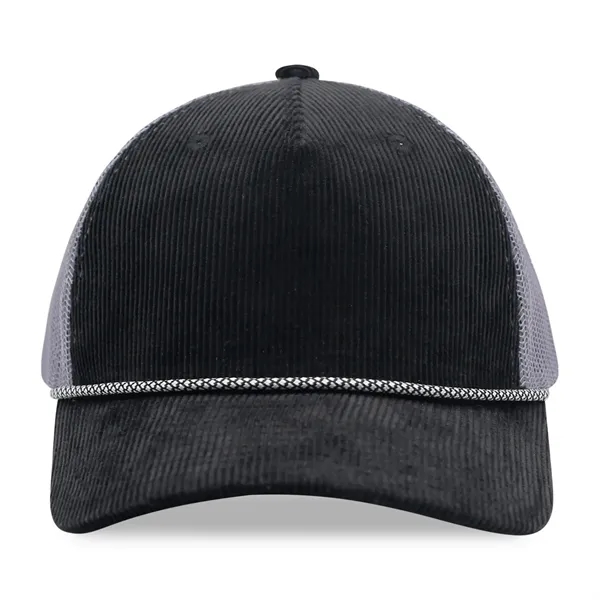 Corduroy 5 Panels Trucker Cap w/Rope - Corduroy 5 Panels Trucker Cap w/Rope - Image 1 of 31