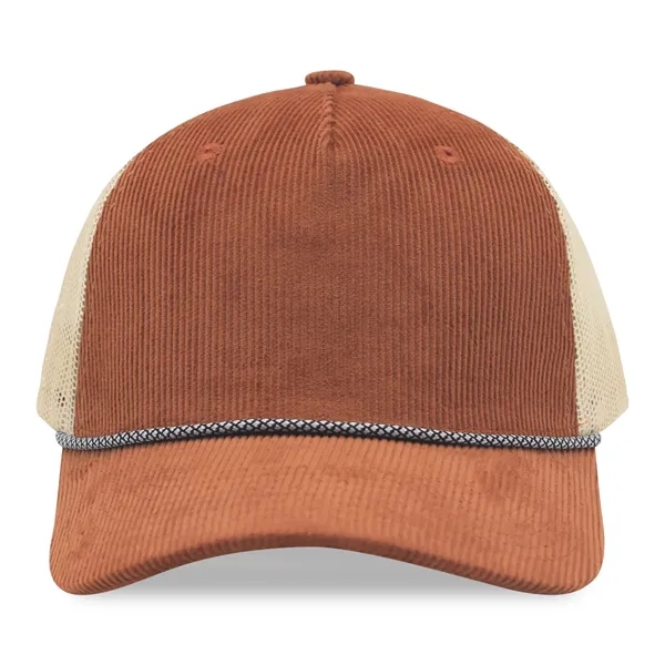 Corduroy 5 Panels Trucker Cap w/Rope - Corduroy 5 Panels Trucker Cap w/Rope - Image 6 of 31