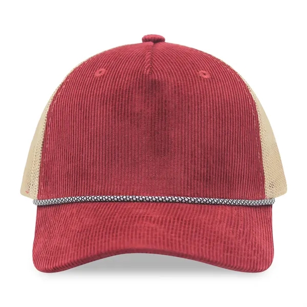 Corduroy 5 Panels Trucker Cap w/Rope - Corduroy 5 Panels Trucker Cap w/Rope - Image 11 of 31