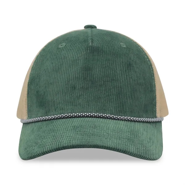 Corduroy 5 Panels Trucker Cap w/Rope - Corduroy 5 Panels Trucker Cap w/Rope - Image 16 of 31