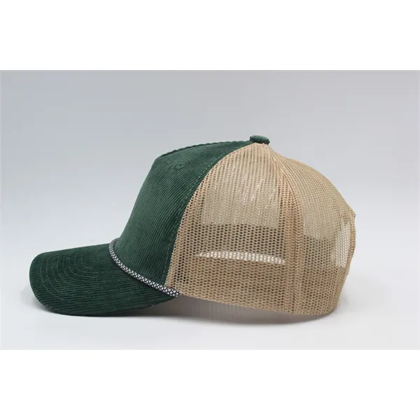 Corduroy 5 Panels Trucker Cap w/Rope - Corduroy 5 Panels Trucker Cap w/Rope - Image 17 of 31