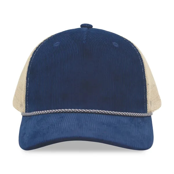 Corduroy 5 Panels Trucker Cap w/Rope - Corduroy 5 Panels Trucker Cap w/Rope - Image 21 of 31