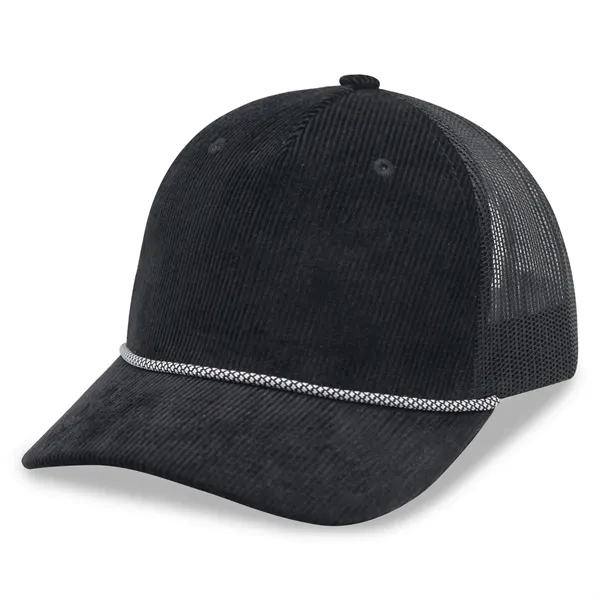 Corduroy 5 Panels Trucker Cap w/Rope - Corduroy 5 Panels Trucker Cap w/Rope - Image 27 of 31