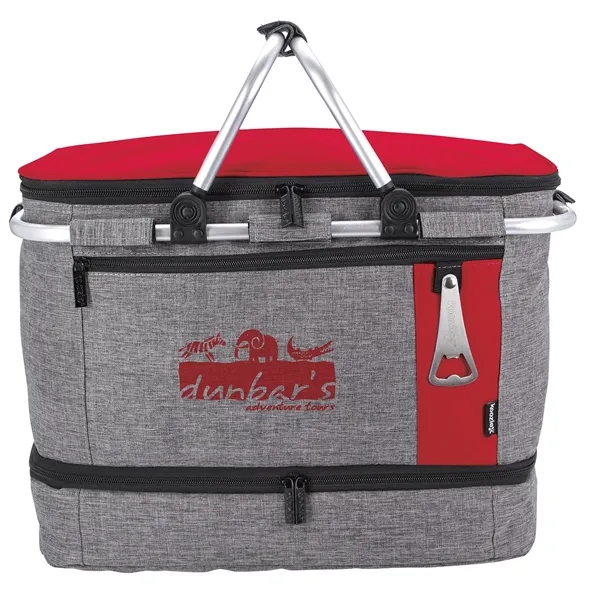 Koozie® Collapsible Jumbo Picnic Basket - Koozie® Collapsible Jumbo Picnic Basket - Image 3 of 5