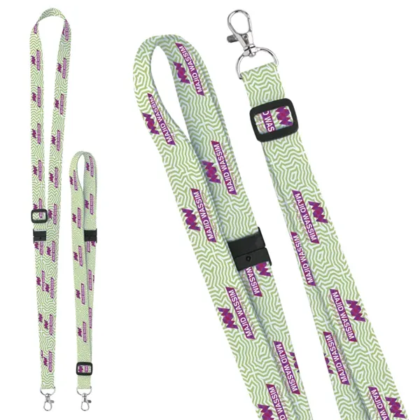 Universal Source® 3/4" Adjustable Polyester 4 Color Lanyard