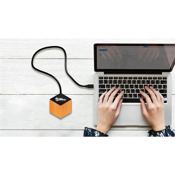 SCX Innovative Design™ Bamboo 10W Hexa Wireless Charger - SCX Innovative Design™ Bamboo 10W Hexa Wireless Charger - Image 7 of 7