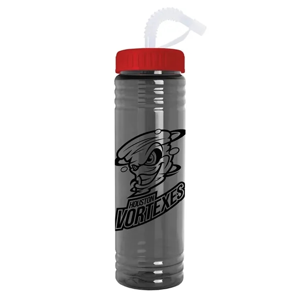 Garyline® Slim Fit Water Bottle With Straw Lid - 24 oz. - Garyline® Slim Fit Water Bottle With Straw Lid - 24 oz. - Image 5 of 37