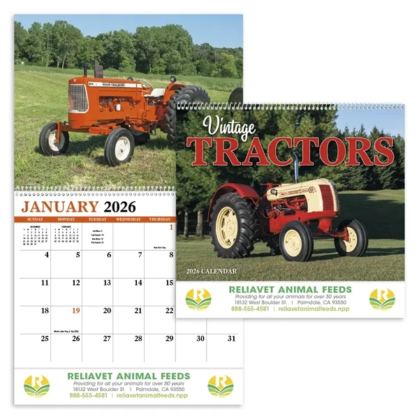 Products Vintage Tractors Appointment Calendar - Spiral - Products Vintage Tractors Appointment Calendar - Spiral - Image 0 of 31