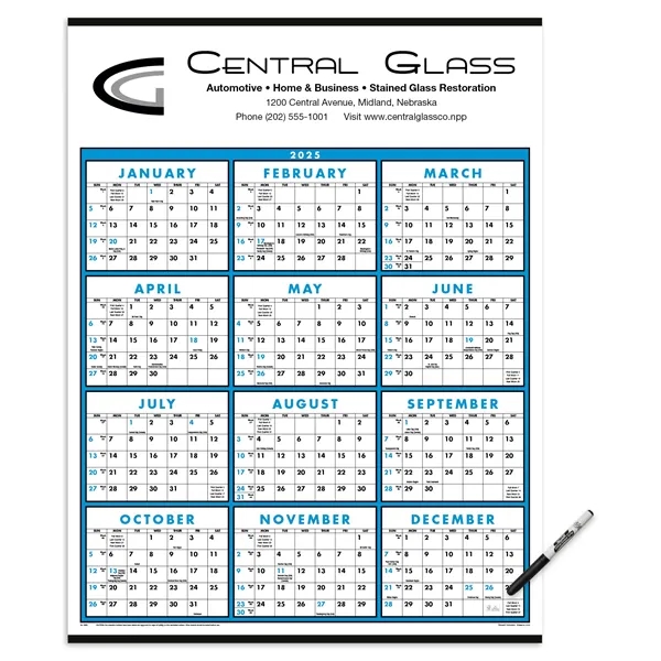 Triumph® Calendars Span-A-Year (Laminated with Marker) Ca...