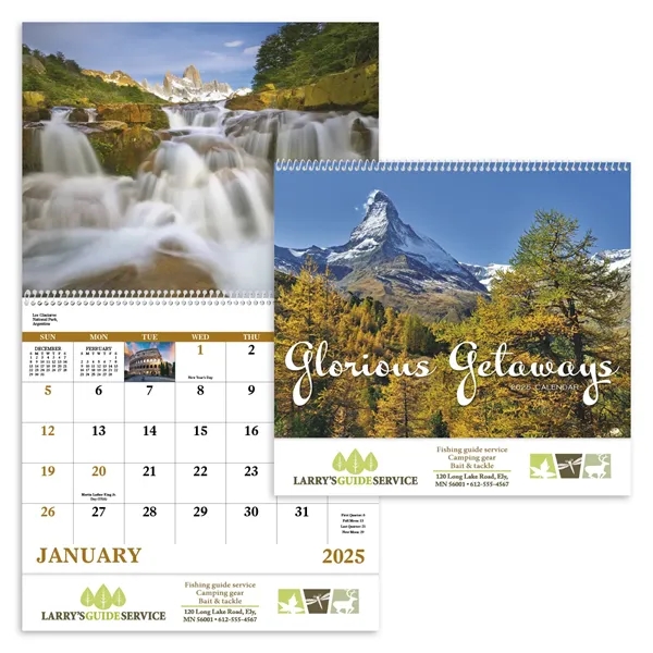 Good Value™ Glorious Getaways - Spiral Calendar - Good Value™ Glorious Getaways - Spiral Calendar - Image 0 of 35