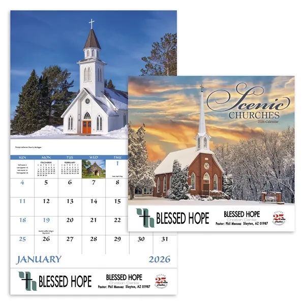 Good Value™ Scenic Churches - Stapled Calendar - Good Value™ Scenic Churches - Stapled Calendar - Image 0 of 31