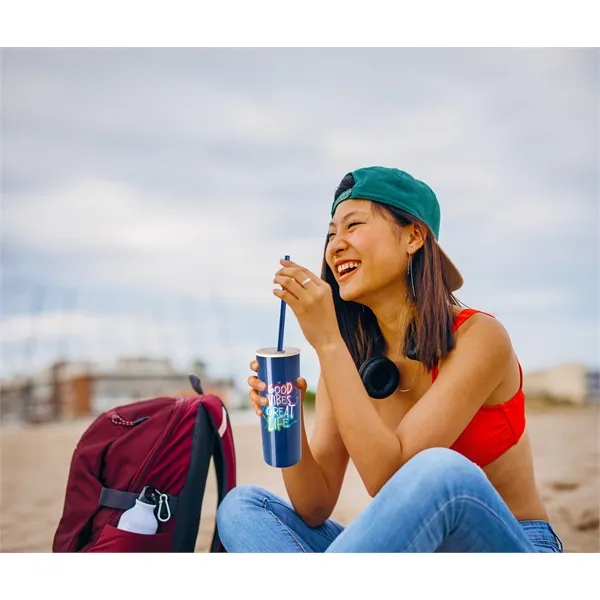 Good Value™ Double-Wall Stainless Steel Tumbler with Bamb... - Good Value™ Double-Wall Stainless Steel Tumbler with Bamb... - Image 18 of 18