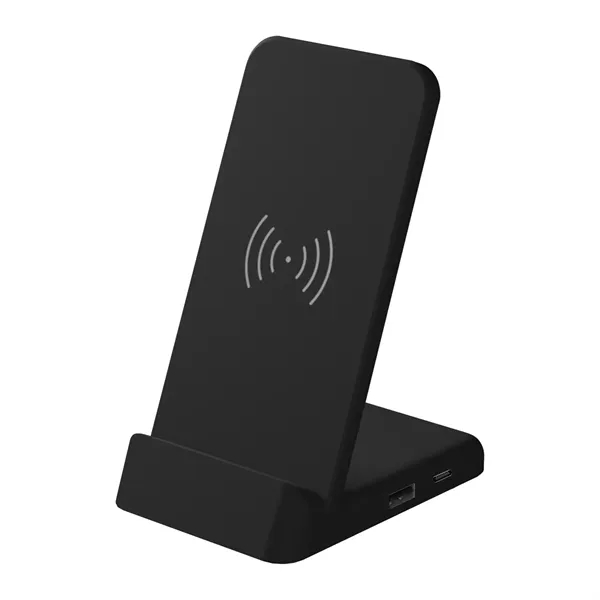 5W Wireless Charging Station with Light-Up Logo - 5W Wireless Charging Station with Light-Up Logo - Image 1 of 3