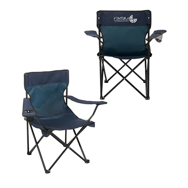 Folding Captains Camping Chair - Folding Captains Camping Chair - Image 3 of 13