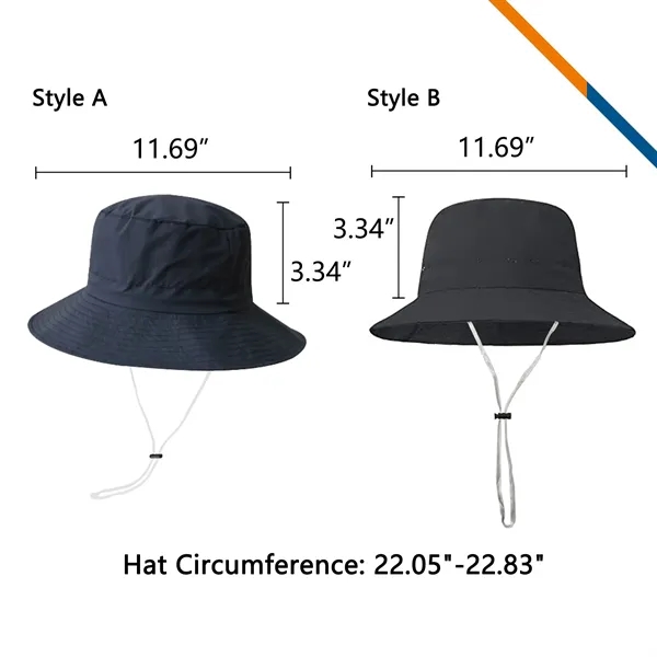 PeakBrim Foldable Hiking Bucket Hat With String - PeakBrim Foldable Hiking Bucket Hat With String - Image 2 of 20