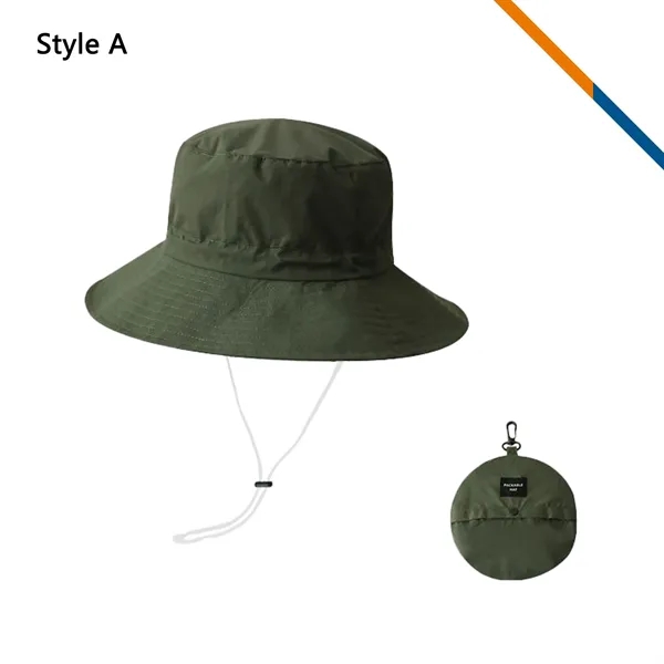 PeakBrim Foldable Hiking Bucket Hat With String - PeakBrim Foldable Hiking Bucket Hat With String - Image 4 of 20
