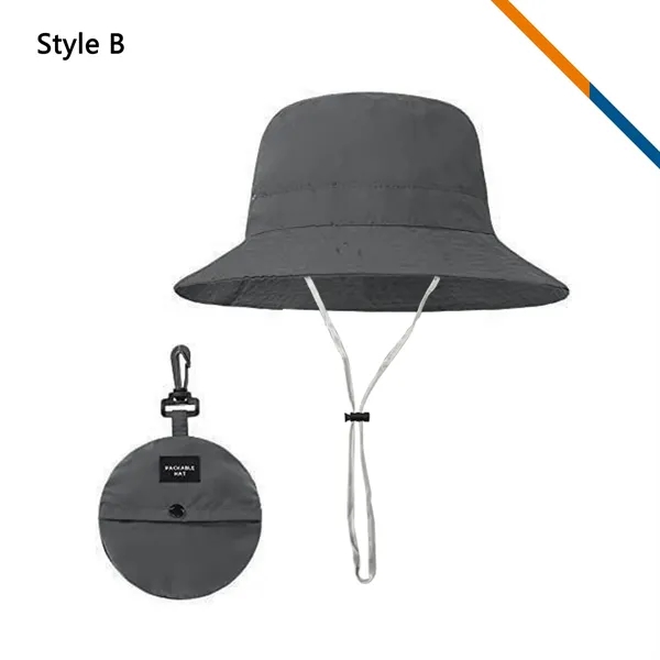 PeakBrim Foldable Hiking Bucket Hat With String - PeakBrim Foldable Hiking Bucket Hat With String - Image 9 of 20