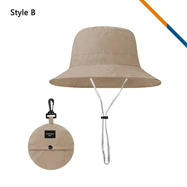 PeakBrim Foldable Hiking Bucket Hat With String - PeakBrim Foldable Hiking Bucket Hat With String - Image 12 of 20
