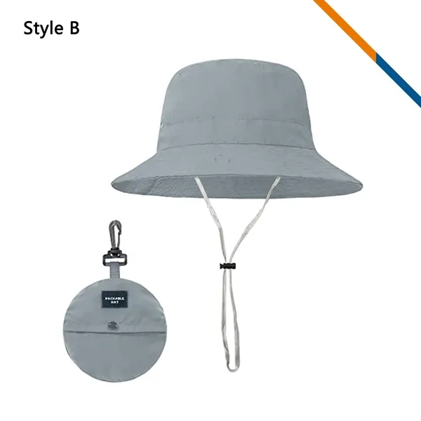PeakBrim Foldable Hiking Bucket Hat With String - PeakBrim Foldable Hiking Bucket Hat With String - Image 13 of 20