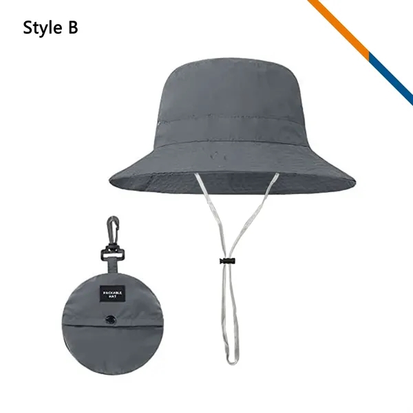 PeakBrim Foldable Hiking Bucket Hat With String - PeakBrim Foldable Hiking Bucket Hat With String - Image 14 of 20