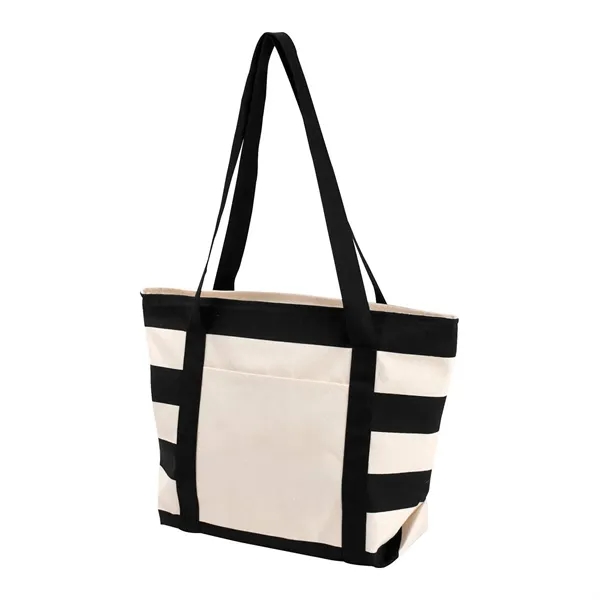 Striped Accent Boat Bag - Striped Accent Boat Bag - Image 1 of 6